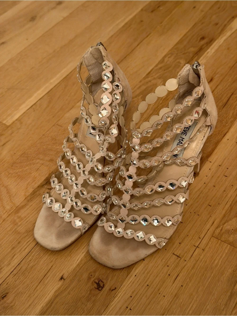 Steve Madden Shinning Studded Strappy High Heel